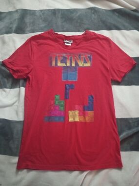 Tetris Graphic Short Sleeve Tee - Red